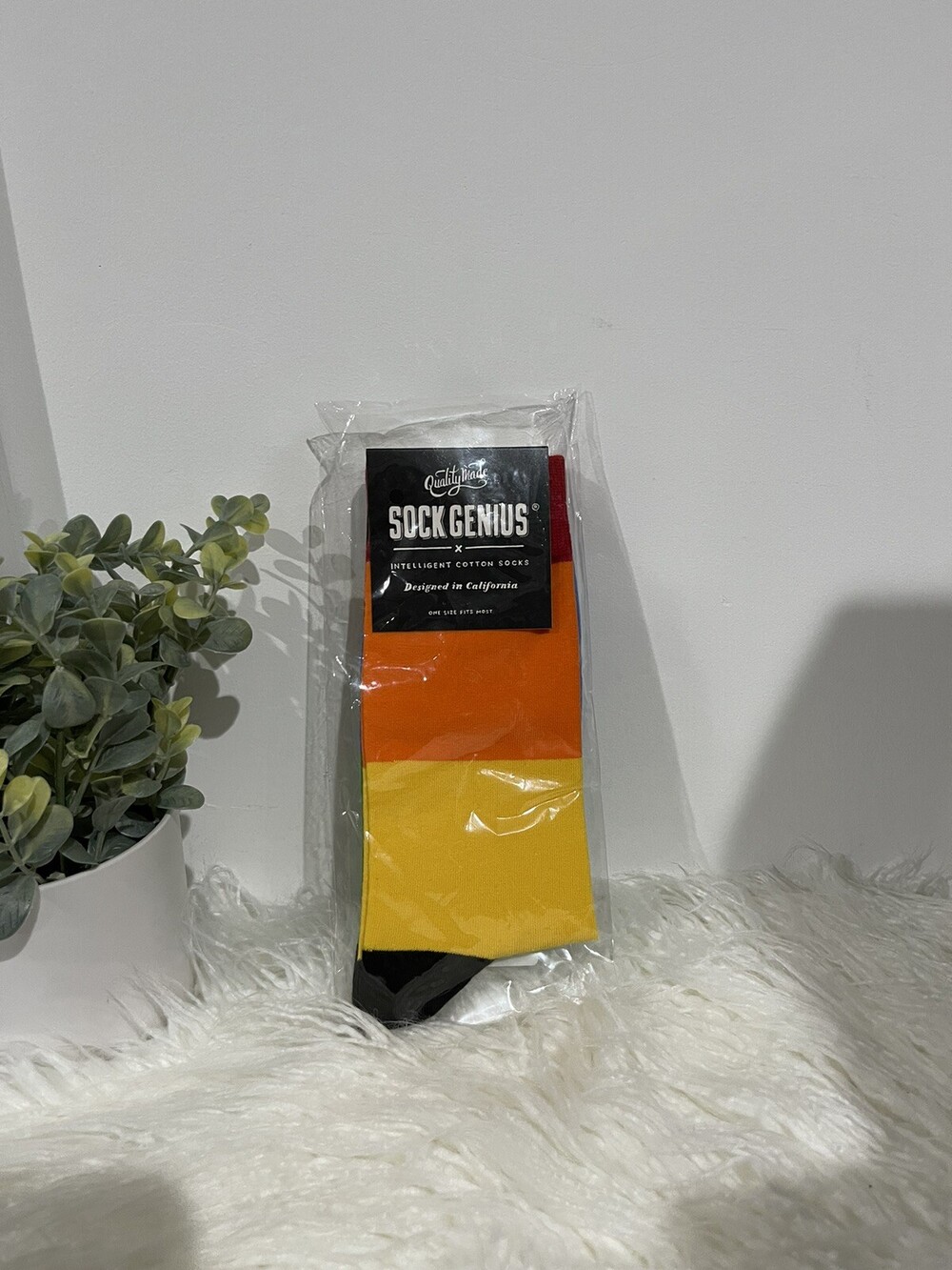 Quality Made Sock Genius X Intelligent Cotton Socks One Size Fits All MultiColor